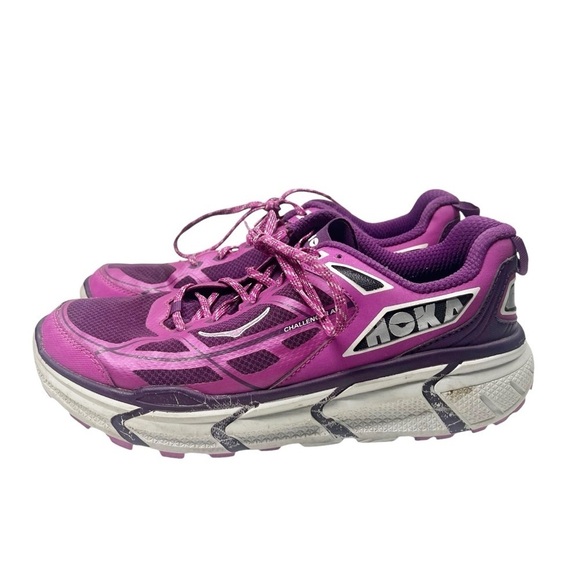 Hoka One One Womens Challenger ATR Trail Running Walking Shoes Size 9 Purple - Picture 1 of 12